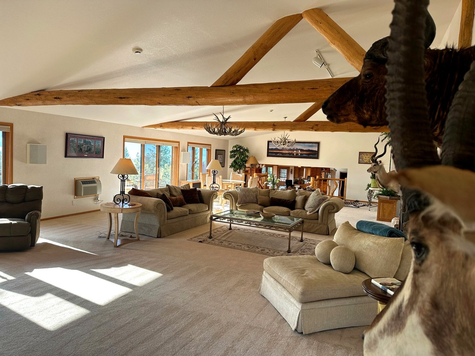 Alternate view of upper living room at Eagle's Bluff luxury vacation rental