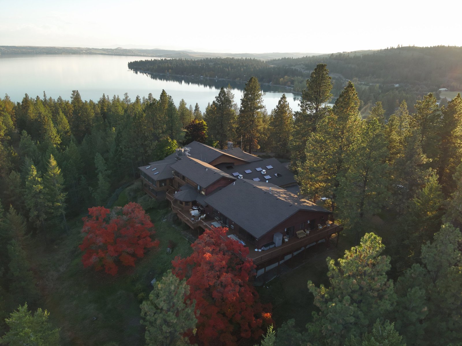 Eagle's Bluff Main House — 20,000 sq ft hilltop residence on Flathead Lake